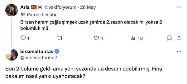 Birsen Altuntaş'ın yanıtını da buraya bırakalım: