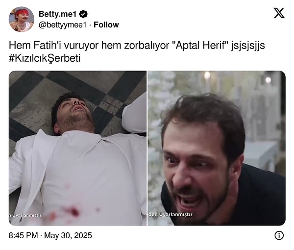 Show TV'nin reyting rekortmeni dizisi Kızılcık Şerbeti yine sosyal medyanın gündemine oturdu.