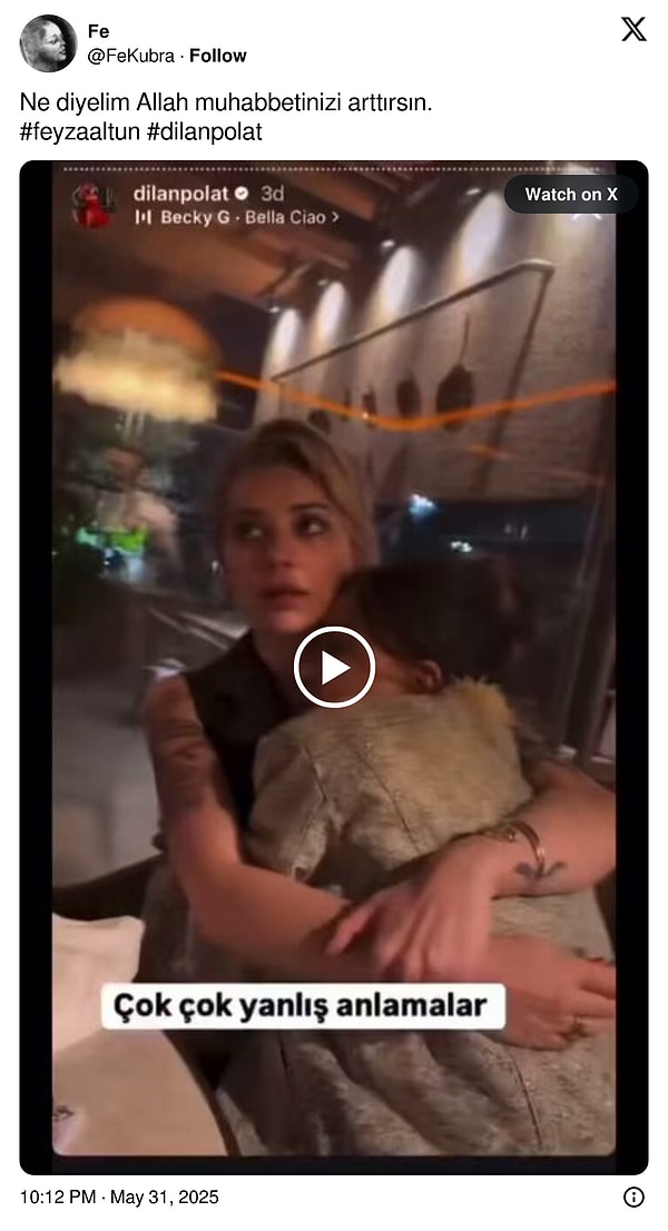 Ancak Feyza Altun tepkilerden yine de kurtulamadı: