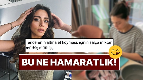 Sıla Türkoğlu'nun Yaprak Sarma Şovu: Kızılcık Şerbeti'nin Doğa'sı Mutfaktaki Hüneriyle Sosyal Medyayı Salladı!