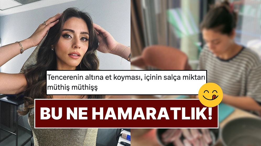 Sıla Türkoğlu'nun Yaprak Sarma Şovu: Kızılcık Şerbeti'nin Doğa'sı Mutfaktaki Hüneriyle Sosyal Medyayı Salladı!