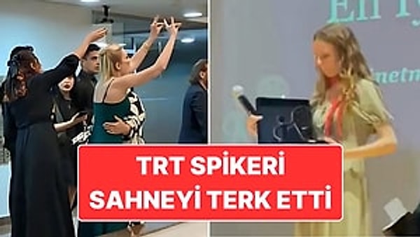 TRT Spikeri Oya Eren Festivalde Ödül Alan Yönetmen Ecre Begüm Bayrak Tutuklu Gençleri Anınca Sahneyi Terk Etti
