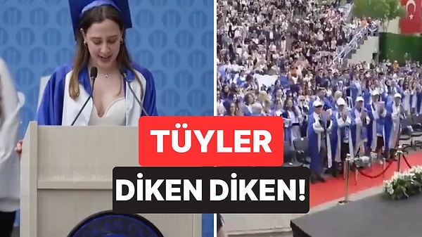 "Borçlu Olduğum Kişi Atatürk'tür": Okan Üniversitesi Birincisi Öğrencinin Konuşması Ayakta Alkışlandı