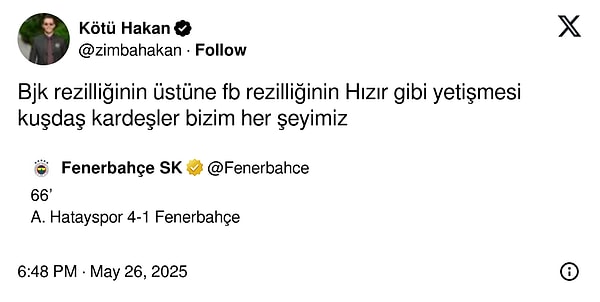 4. Beşiktaş ve Fenerbahçeliler için unutulması gereken bir sezon oldu