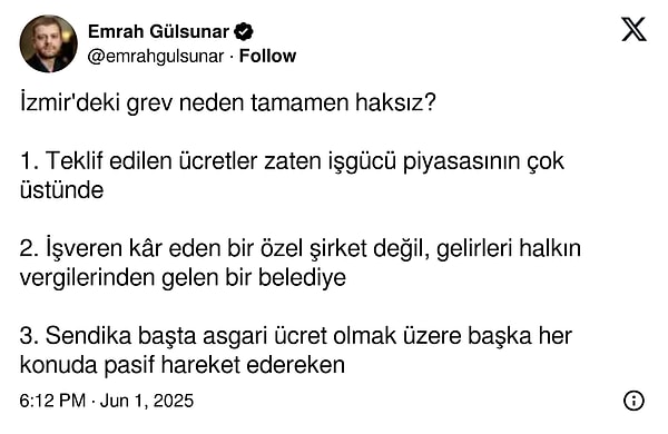 Grevi haksız bulanlar da vardı👇🏻