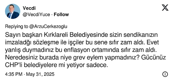 "Gücünüz CHP'li belediyelere mi yetiyor sadece."