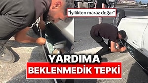 Bir motor sürücüsü trafikte ilerlerken bir kazaya şahit oldu ve o anlar anbean kask kamerasına yansıdı.