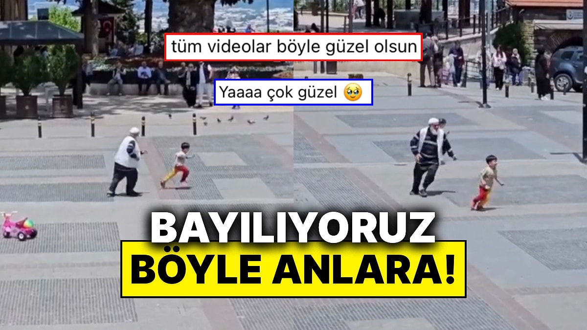 Torunuyla Kovalamaca Oynayan Dedenin Enerjisiyle Günümüz Güzelleşti!