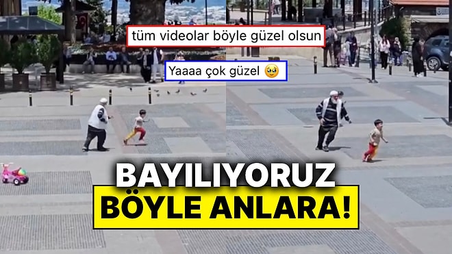 Torunuyla Kovalamaca Oynayan Dedenin Enerjisiyle Günümüz Güzelleşti!