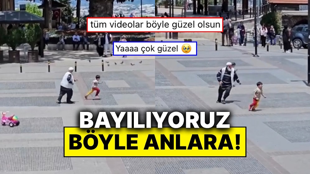 Torunuyla Kovalamaca Oynayan Dedenin Enerjisiyle Günümüz Güzelleşti!