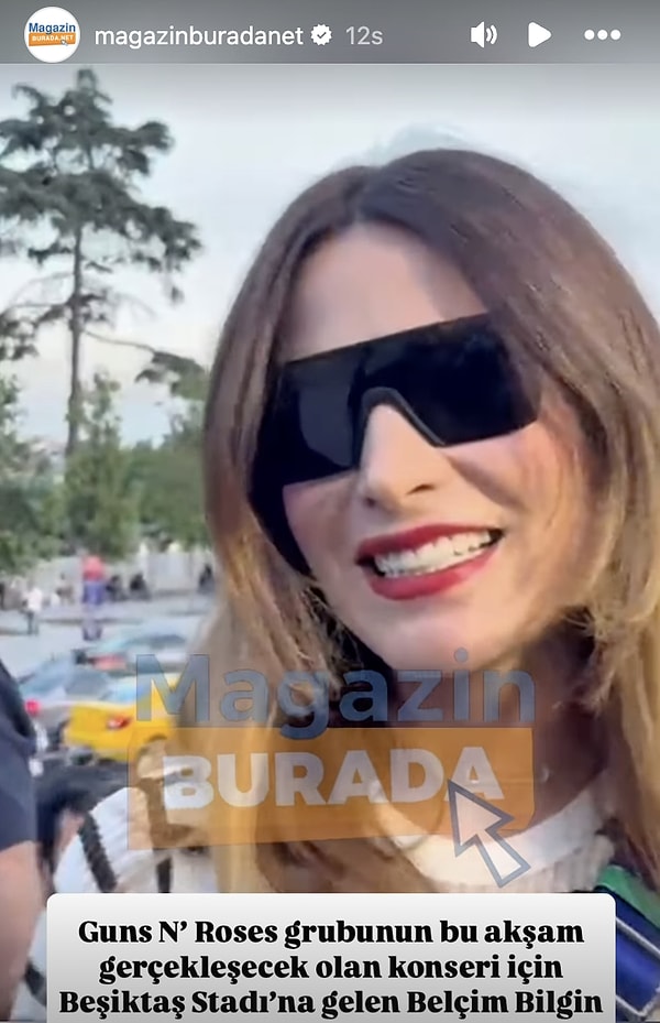 Belçim Bilgin ise konser öncesi kısa bir açıklamada bulundu.