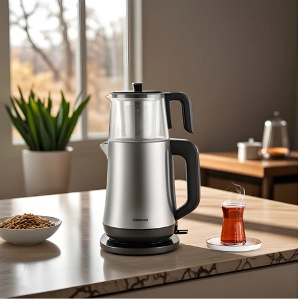 Homend Royaltea Elegant 1777H Inox Çay Makinesi