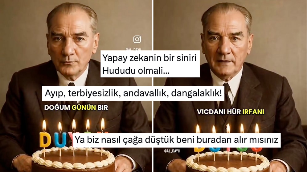 Yapay Zeka Videolara Saranlar Bu Kez de Atatürk'e Doğum Günü Kutlatınca Ortalık Karıştı