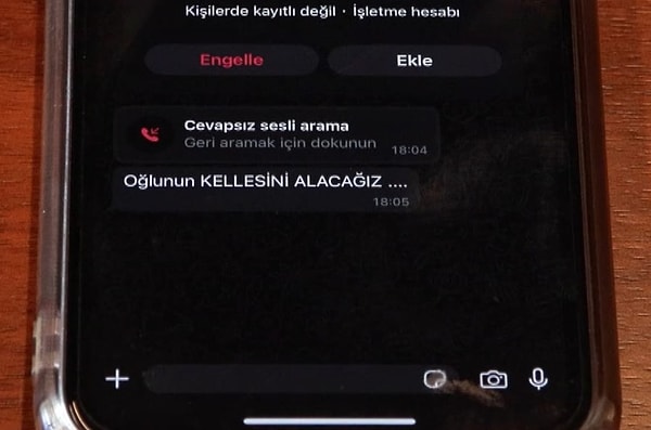 İbrahim Aktan’a gelen bazı tehdit mesajları 👇