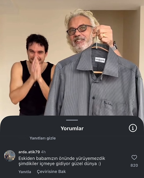 Gelen yorumlar da bu şekilde; Görseli