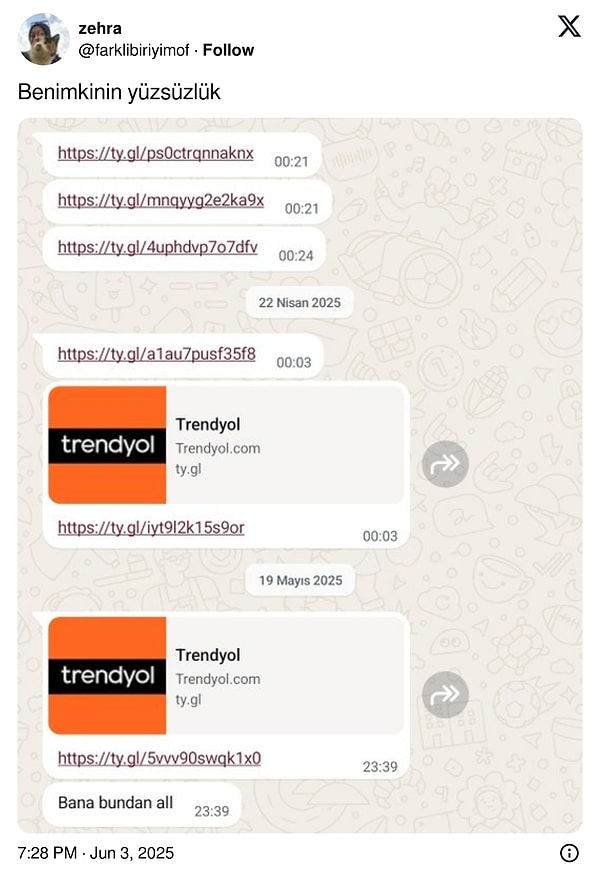 Bazen sadece linkler konuşuyor...