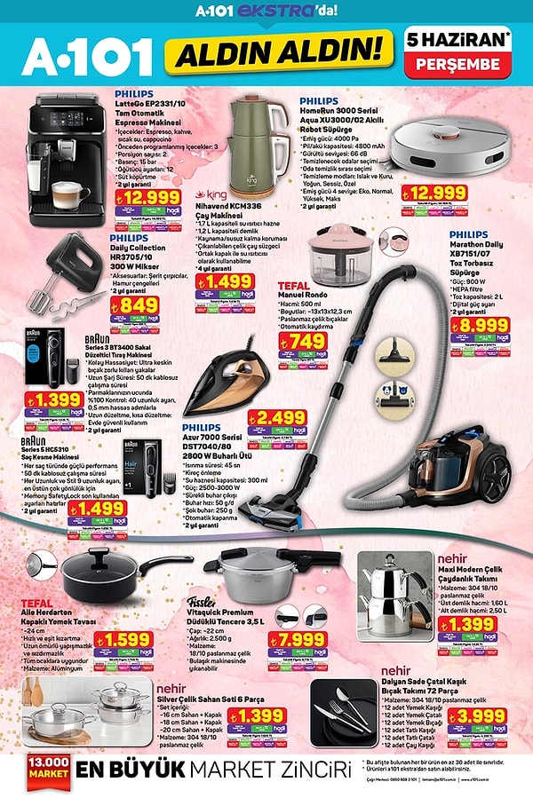 Philips Tam Otomatik Kahve Makinesi ve Diğer Küçük Ev Aletleri
