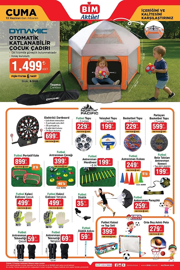 Dynamic Otomatik Katlanabilir Çocuk Çadırı 1.499 TL