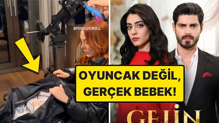 Kanal 7 Dizisi Gelin'de Bebek Oyuncunun Çantaya Koyulması Tepkilerin Odağında!