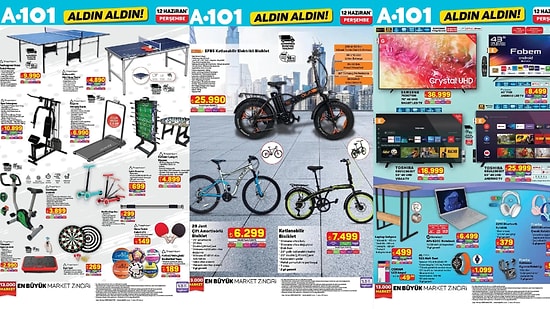A101'e Katlanabilir Elektrikli Bisiklet Geliyor! 12 Haziran 2025 A101 Aldın Aldın Kataloğu
