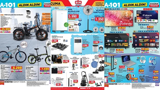 İndirim Günleri Başlıyor! 5 Haziran - 14 Haziran Haftasında A101 ve BİM Aktüel Ürünler Listesinde Ne Var?
