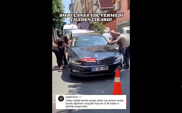 Yaşananların ardından, ambulansın yetişmeye çalıştığı kadının oğlu duruma isyan etti. Görseli