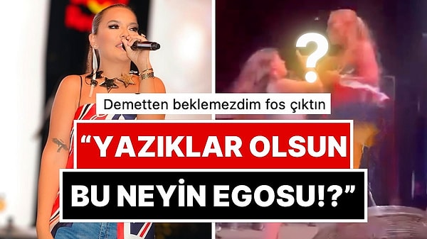 Şarkıcı Demet Akalın'ın sahnede minik hayranına sergilediği davranış sosyal medyada gündem oldu.