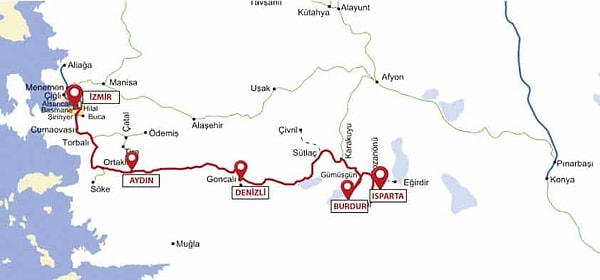 Ticket prices are around 445-520 TL for a Pullman car.