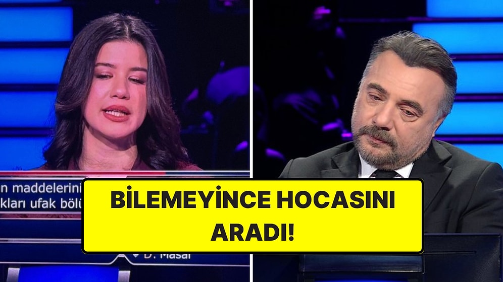 Milyoner'de Yarışan Hukuk Öğrencisi "Hukuk" Sorusunu Bir Türlü Bilemedi