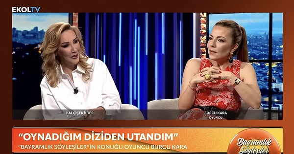 2004 yapımı "Haziran Gecesi" dizisinde canlandırdığı 'Duygu' karakteriyle ilk kez kamera karşısına geçen Burcu Kara bu zamana kadar birçok yapımla karşımıza çıktı.
