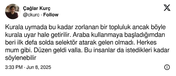 Yeni uygulamalar nedeniyle düzgün şoförlerin rahat ettiğini düşünen de var. Görseli
