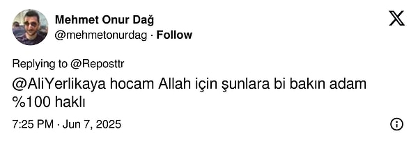 Video çok kez paylaşıldı ama Twitter'da (X) sürücüyü haksız bulanlarla haklı bulanlar eşit seviyedeydi. Görseli