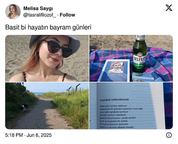 Tartışmayı başlatan, Melisa Saygı adlı kullanıcının sahilden paylaştığı görüntüler oldu. Görseli