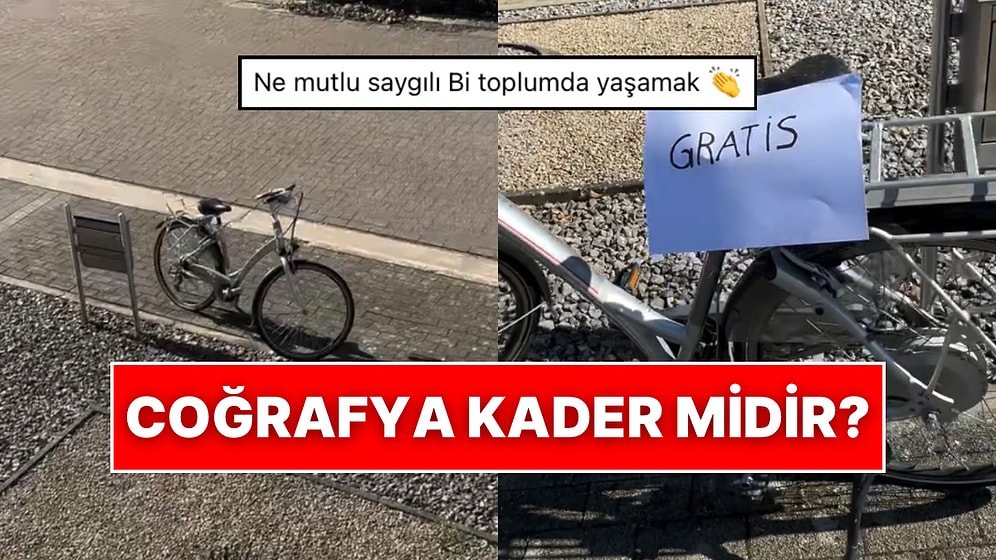 Belçika’da Evinin Önüne Koyduğu Bisiklet Günlerce Yerinde Durdu: Bedava Yazısı Olmadan Kimse Dokunmadı