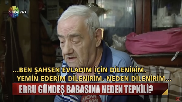 Bakırköy'de eski eşya sattığı dükkanında zor şartlarda yaşayan Remzi Gündeş, kameralara verdiği ilk röportajda, "Ben evladım için dilenirim" açıklamasında bulunmuştu.