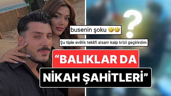 Çıta Yükselişte: Kısmetse Olur'da Tanışan Mert İndere Sevgilisi Buse Ünlü'ye Su Altında Evlenme Teklifi Etti!