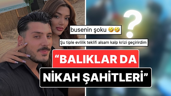 Çıta Yükselişte: Kısmetse Olur'da Tanışan Mert İndere Sevgilisi Buse Ünlü'ye Su Altında Evlenme Teklifi Etti!