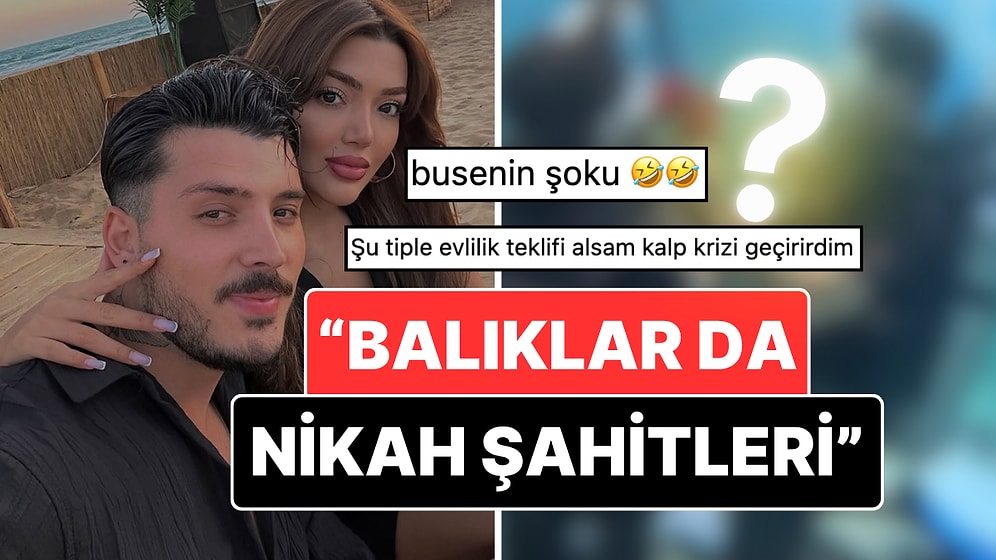 Çıta Yükselişte: Kısmetse Olur'da Tanışan Mert İndere Sevgilisi Buse Ünlü'ye Su Altında Evlenme Teklifi Etti!
