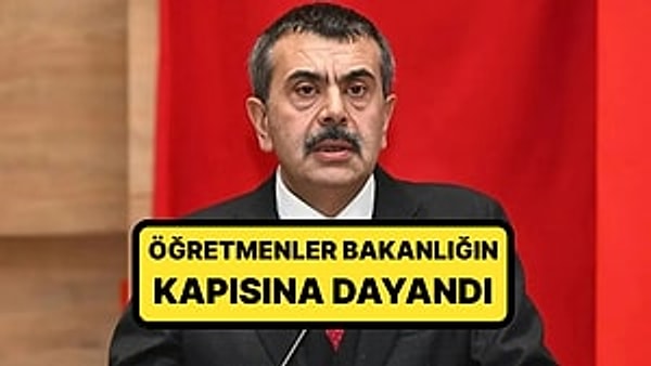 Mülakat mağduru öğretmenler harekete geçti ve soluğu bakanlığın önünde aldı.