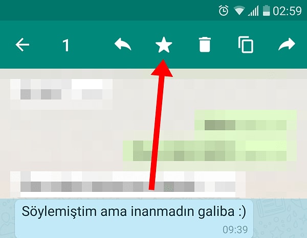 10. Değerli ve önemli mesajları yıldızlayabilirsiniz.