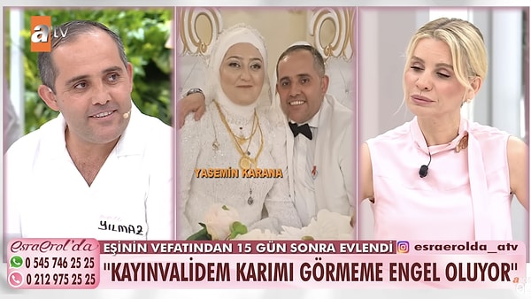 Bir süredir eşi Yasemin Karana'ya ulamayan Yılmaz Karana Esra Erol'da programına katıldı. Görseli