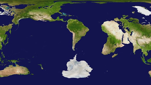10. İşte size farklı bir dünya haritası.