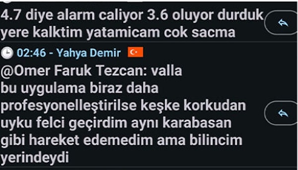 Kullanıcılarında paniğe neden olan bildirim sonrasında uygulamanın sohbet bölümünde büyük tepki oluştu.