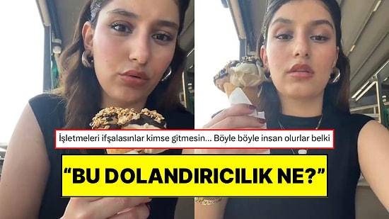 Bir Vatandaş Kuşadası’nda İki Top Dondurma 150 TL Olmasına Rağmen 300 TL Almaya Çalışan İşletmeciye Sitem Etti