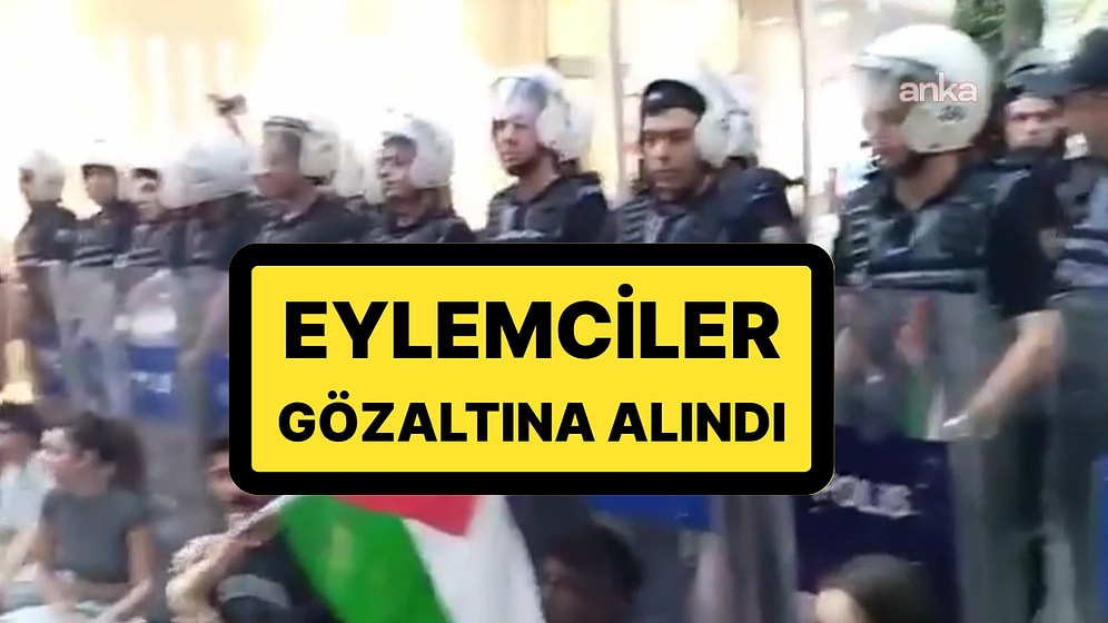 Ankara'da İsrail Protestosuna Polis Müdahale Etti: Eylemciler Gözaltına Alındı
