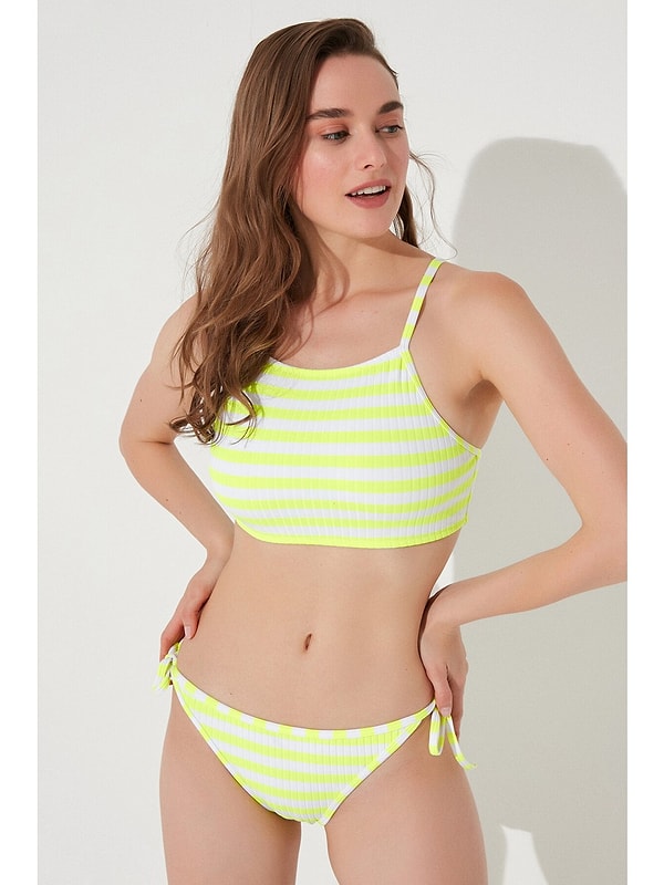 Penti Çok Renkli Neon Energy Halter Bikini Üst