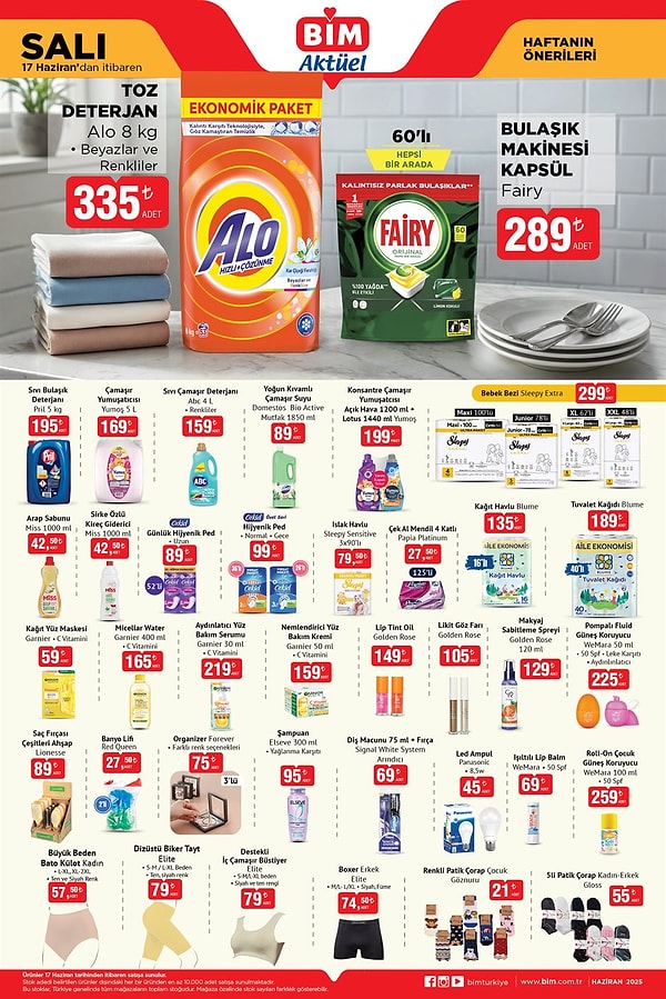 Alo Toz Deterjan Beyazlar ve Renkliler 8 Kg 335 TL