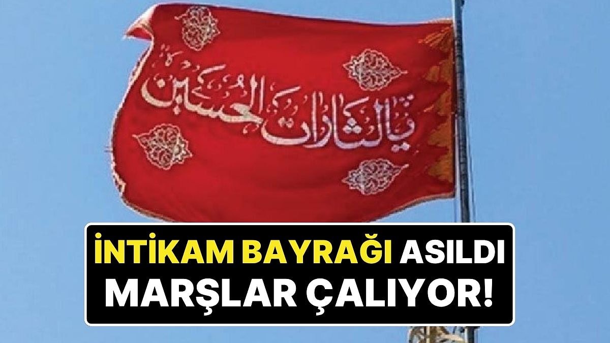 İntikam Marşları Çalıyor: İsrail&apos;in Saldırdığı İran &apos;Kırmızı İntikam Bayrağı&apos;nı Yeniden Ortaya Çıkardı