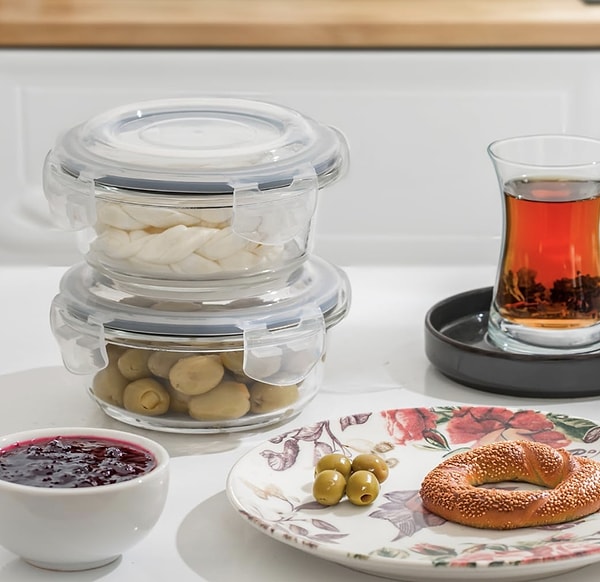 Porsima Por Çok Amaçlı Cam Saklama Kabı