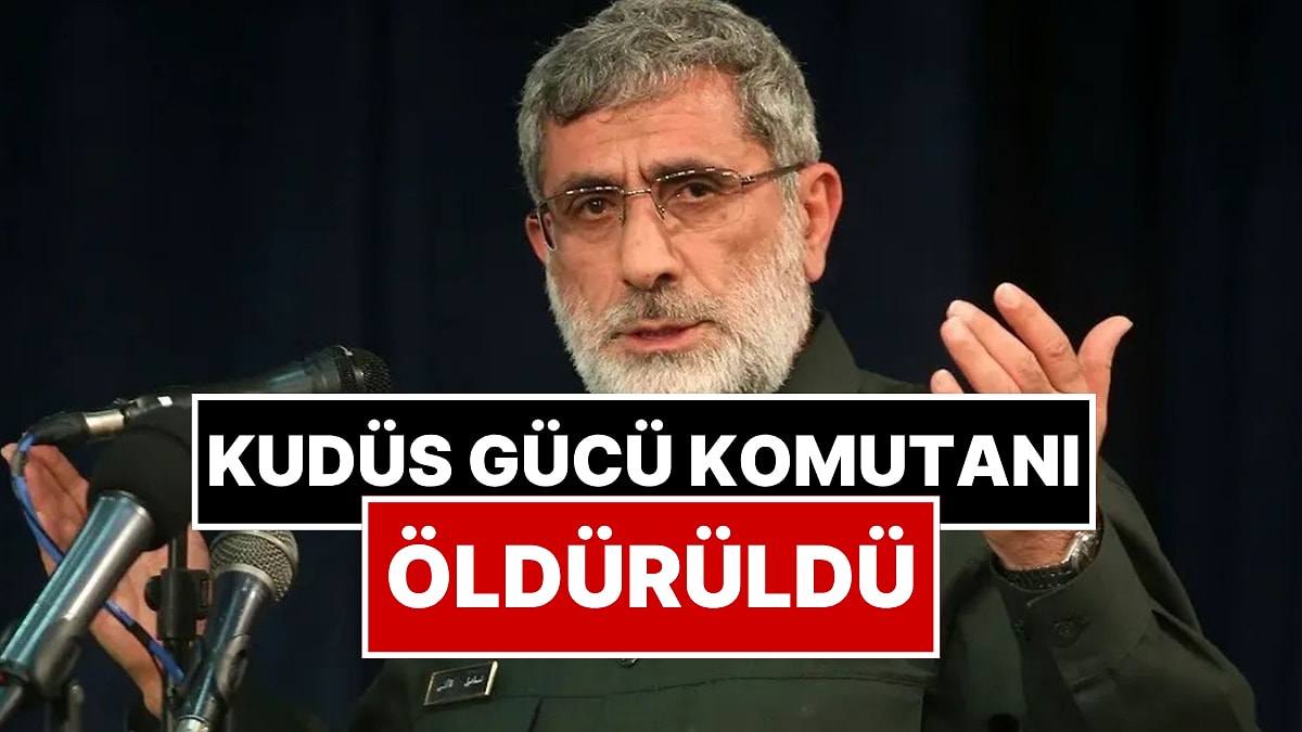 ABD Basını Duyurdu: Kasım Süleymani&apos;nin Yerine Getirilen İsmail Kaani İsrail Saldırısında Öldürüldü
